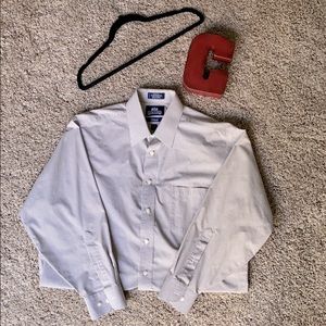 Stafford men’s gray checkered dress shirt